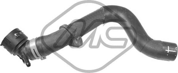 Патрубок радиатора (системы охлаждения) Metalcaucho верхний для Skoda Fabia I 2001-2008. Артикул 09329