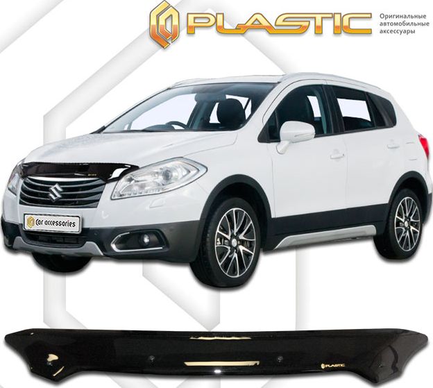 Дефлектор СА Пластик для капота (Classic черный) Suzuki SX4 2013-2026. Артикул 2010010109271