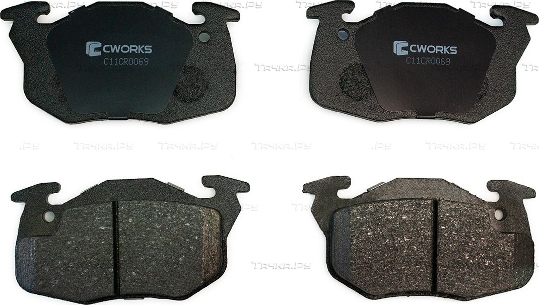Тормозные колодки Cworks передние для Renault 11 1983-1988. Артикул C11CR0069