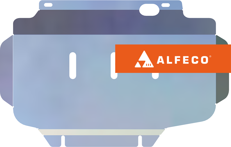 Защита алюминиевая Alfeco (4мм) для картера Great Wall Poer АT 2020-2026. Артикул ALF.31.24AL4