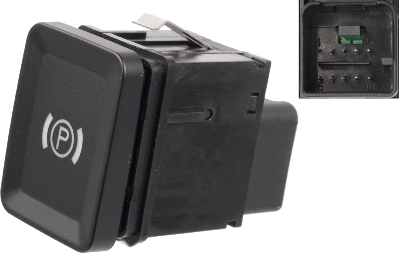 Выключатель, сигнализатор включения ручного тормоз Febi Bilstein (полимерный материал). Артикул 37606