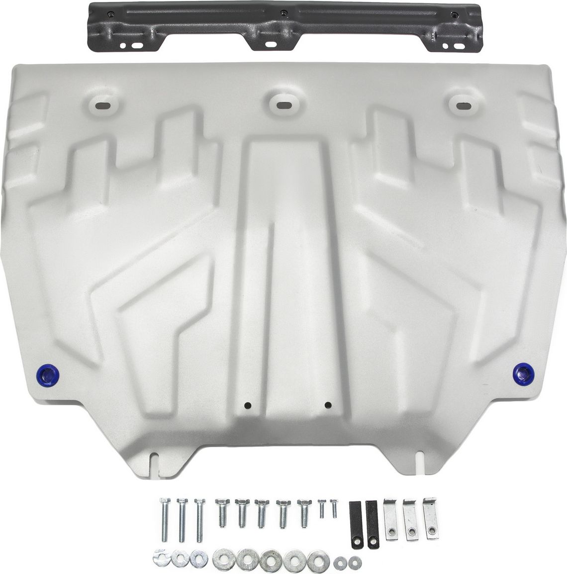 Защита алюминиевая Rival для картера и КПП (увеличенная) Mazda 6 III GJ 2012-2018 2018-2026. Артикул 333.3817.1