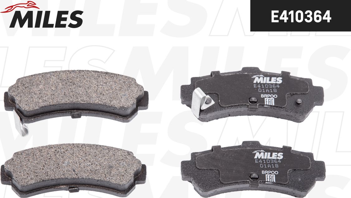 Тормозные колодки Miles (Low-Metallic). Артикул E410364