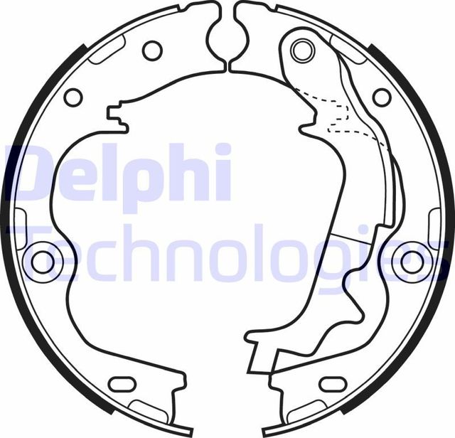 Тормозные колодки (стояночная тормозная система) Delphi. Артикул LS2083