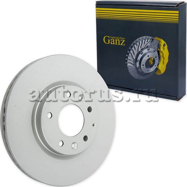 Диск тормозной передний с покрытием (Ganz). Артикул GIJ06068