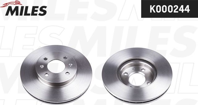 Тормозной диск Miles передний для Hyundai Accent III 2005-2010. Артикул K000244