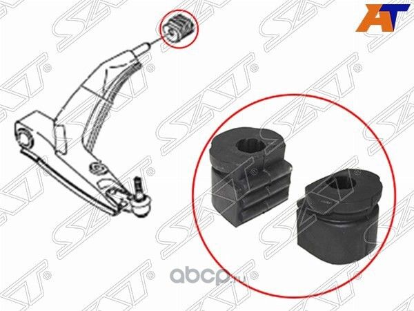 САЙЛЕНТБЛОК ПЕРЕДНЕГО РЫЧАГА ЗАДНИЙ DAEWOO NEXIA N (SAT). Артикул ST90235040