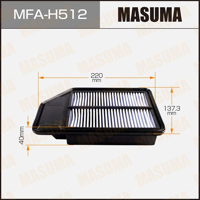 Воздушный фильтр Masuma. Артикул MFA-H512