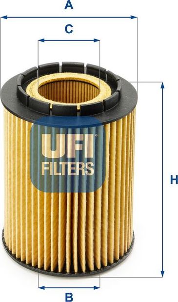Масляный фильтр UFI для Audi S8 I (D2) 1999-2002. Артикул 25.010.00