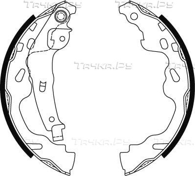 Тормозные колодки TRW задние для Peugeot 108 2014-2026. Артикул GS8480