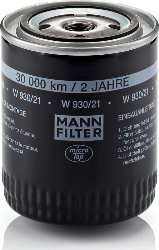 Масляный фильтр Mann-Filter. Артикул W 930/21