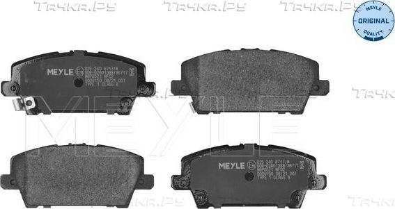Тормозные колодки Meyle Original. Артикул 025 240 8717/W