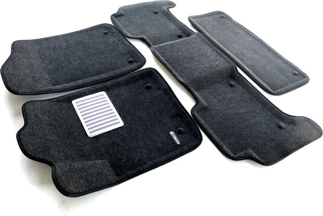 Коврики текстильные Euromat 3D Lux для салона (3 ряда) Infiniti QX80 2015-2024 Темно-серые. Артикул EM3D-002813G