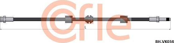 Тормозной шланг Cofle передний для SEAT Alhambra I 1996-2001. Артикул 92.BH.VK034