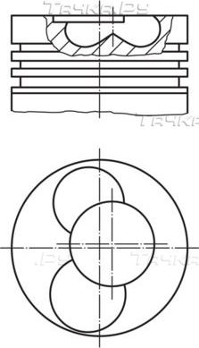 Поршень Mahle для Audi A4 III (B7) 2004-2008. Артикул 030 57 00