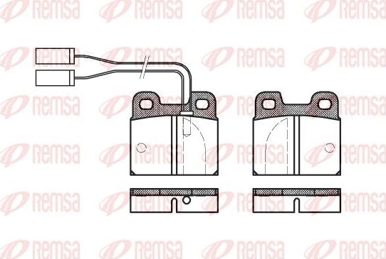 Тормозные колодки Remsa. Артикул 0005.01