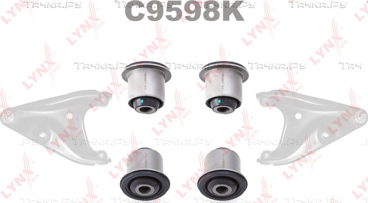 Сайлентблок переднего рычага подвески LYNXauto KIT. Артикул C9598K