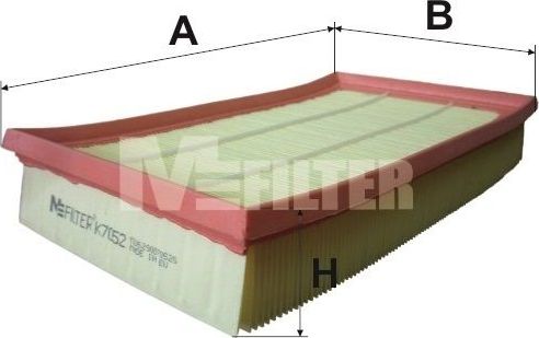 Воздушный фильтр MFilter. Артикул K 7052