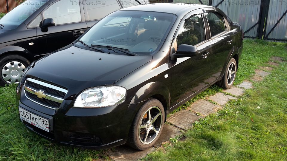 Дефлектор SIM для капота Chevrolet Aveo I седан 2002-2008. Артикул SCHAVE0312