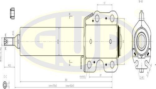 Амортизатор G.U.D.. Артикул GSA335809