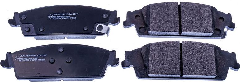 Тормозные колодки Denckermann. Артикул B111567