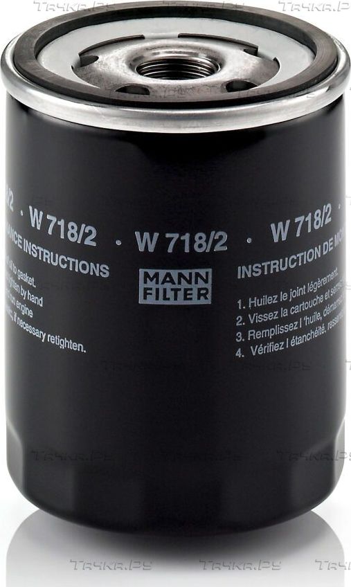 Масляный фильтр Mann-Filter для Alfa Romeo 90 1984-1987. Артикул W 718/2