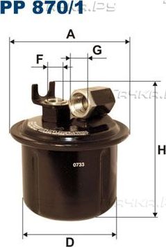 Топливный фильтр Filtron. Артикул PP 870/1