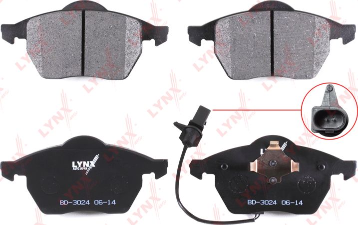 Тормозные колодки LYNXauto. Артикул BD-3024