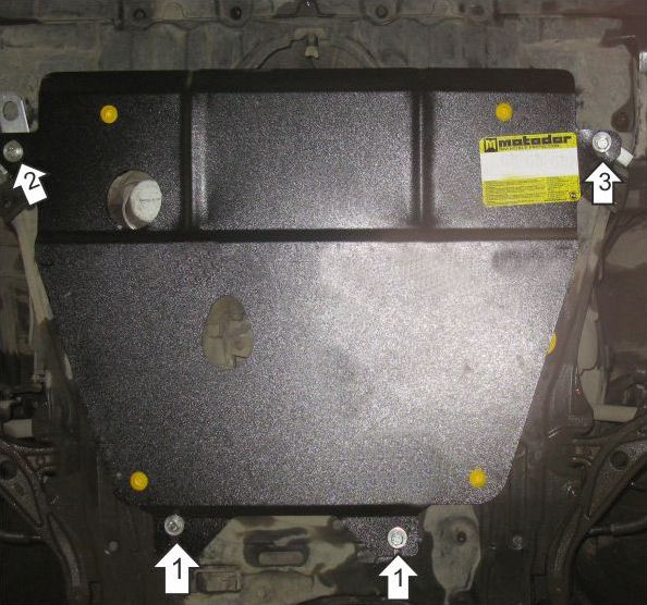 Защита Мотодор для картера и КПП Honda Stream II 2006-2014. Артикул 70811