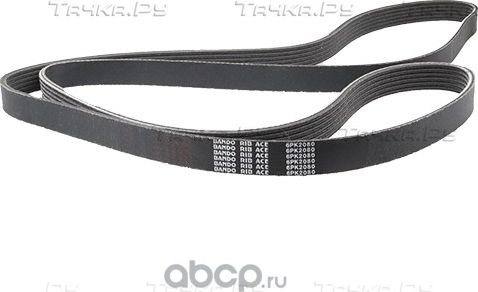 Приводной ремень поликлиновой Bando для Volkswagen LT II 2001-2006. Артикул 6PK2080