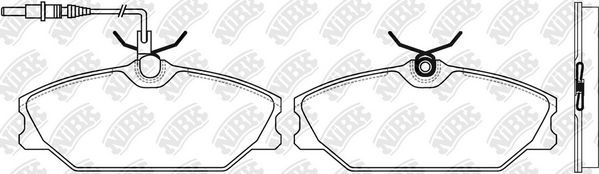 Тормозные колодки NiBK передние для Alpine A610 1991-1995. Артикул PN0249W