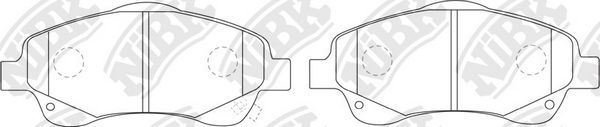 Тормозные колодки NiBK. Артикул PN1233