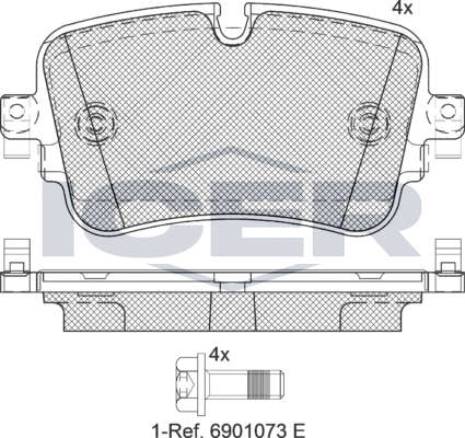 Тормозные колодки Icer. Артикул 182248