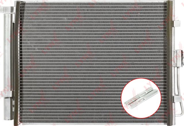 Радиатор кондиционера (конденсатор) LYNXauto для Kia Soul I 2009-2014. Артикул RC-0066