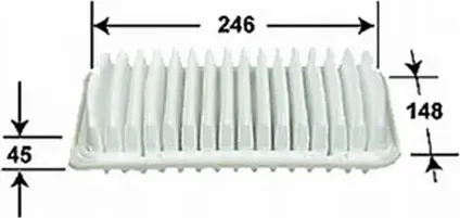 Фильтр воздушный SUZUKI SPLASH 1.2 2008 - по наст. время  NISSAN MOCO 0.7 2006 - 2010  SUZUKI SPLASH (Azumi). Артикул a29964