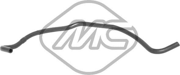 Патрубок радиатора (системы охлаждения) Metalcaucho (резина). Артикул 98496