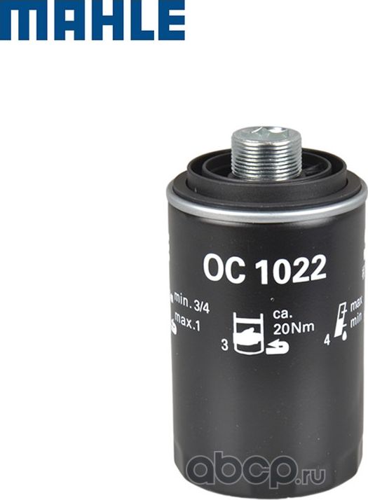 Фильтр масляный (Mahle/Knecht). Артикул OC1022