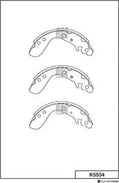 Тормозные колодки MK Kashiyama. Артикул K5534
