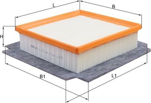 Воздушный фильтр Mahle. Артикул LX 1982