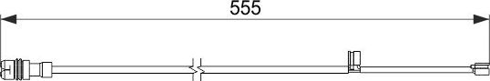 Датчик износа тормозных колодок  Bosch передний для Porsche 911 VI (997) 2004-2012. Артикул 1 987 474 568