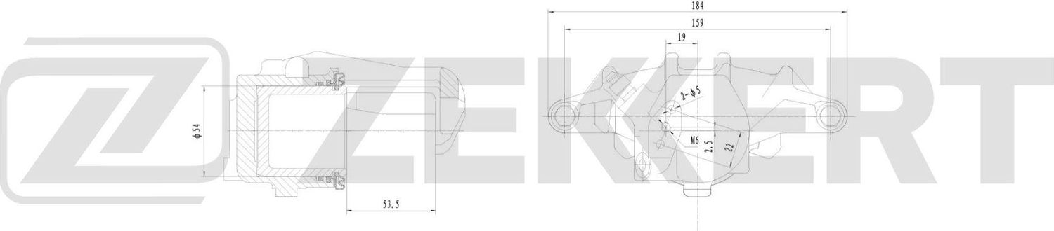 Тормозной суппорт Zekkert (Чугун). Артикул BS-8318