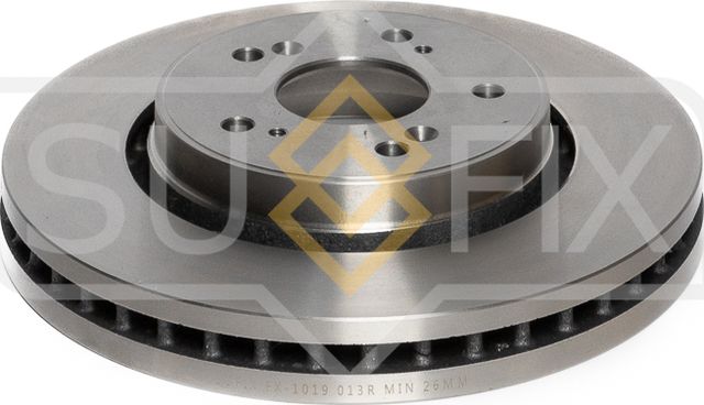 Диск тормозной передний правый/левый HONDA CR-V III (RE) 2006-2012 (Sufix). Артикул FX1019