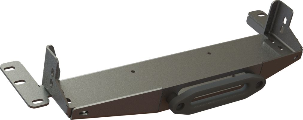 Бампер силовой STC задний для Toyota Hilux VIII 2015-2026 с квадратом под фаркоп. Артикул STC-TH15-BR