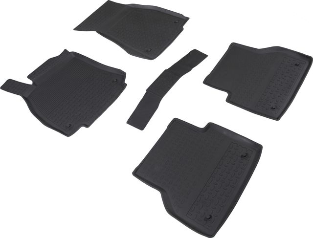 Коврики резиновые Seintex с высоким бортиком для салона Audi A6 C8 2018-2026. Артикул 91659