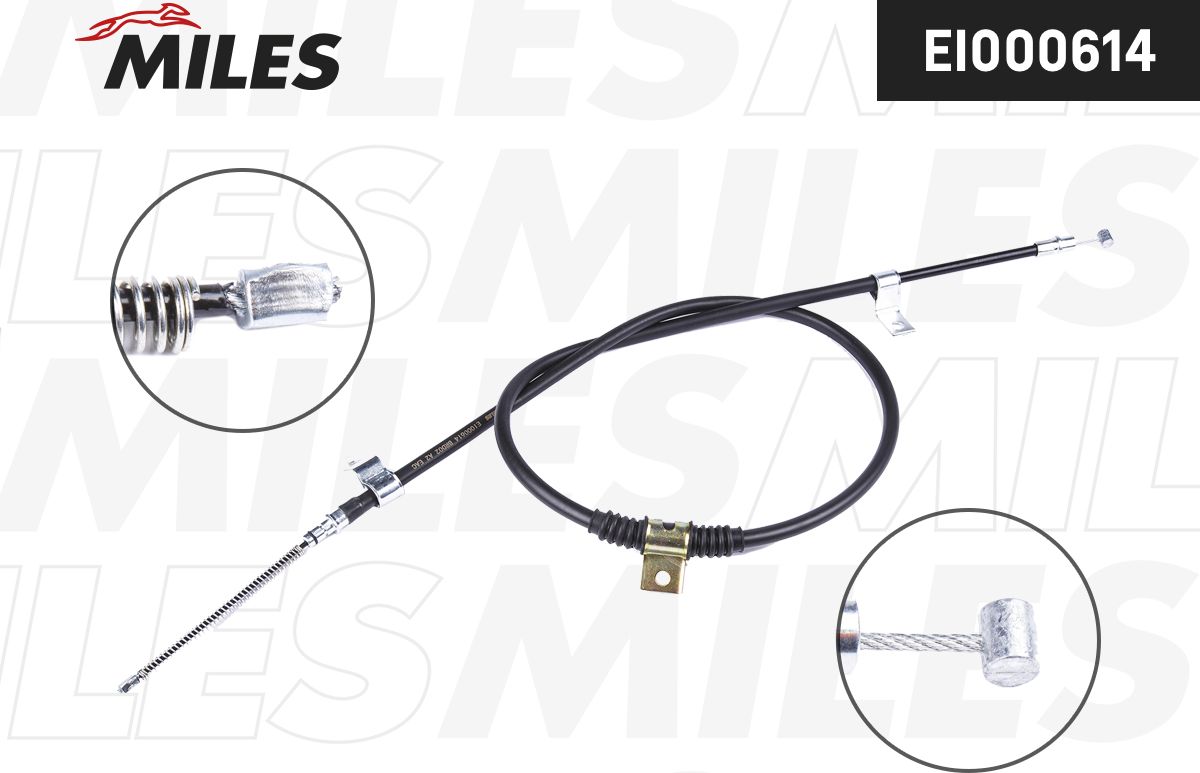 Трос ручника (тросик ручного тормоза) Miles. Артикул EI000614