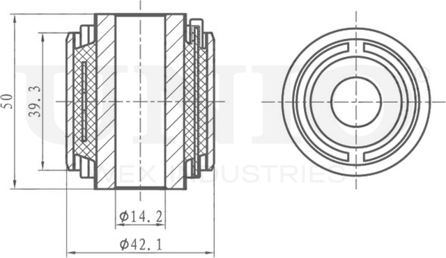Сайлентблок реактивной тяги (Unio). Артикул RMP-20317