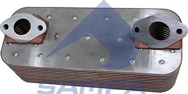 Радиатор масляный (маслоохладитель) для двигателя Sampa. Артикул 203.446