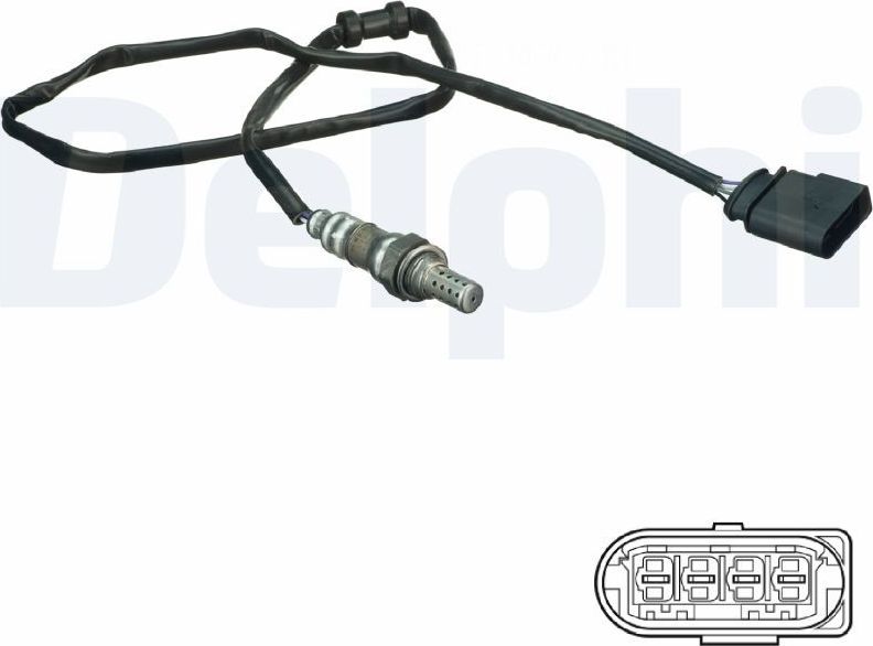 Лямбда-зонд (кислородный датчик) Delphi. Артикул ES20178-12B1
