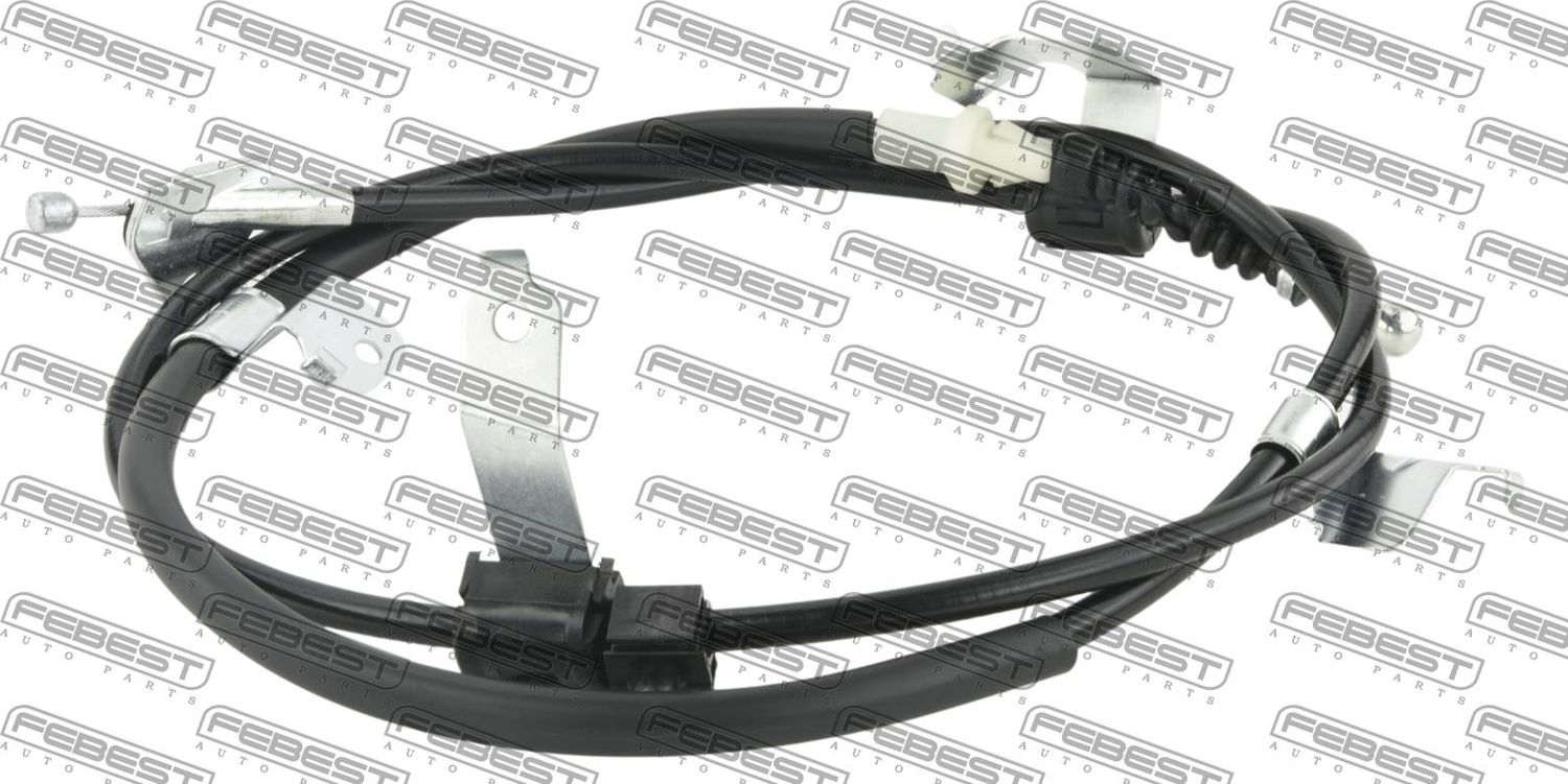 Трос ручника (тросик ручного тормоза) Febest. Артикул 01100-NRE180LH