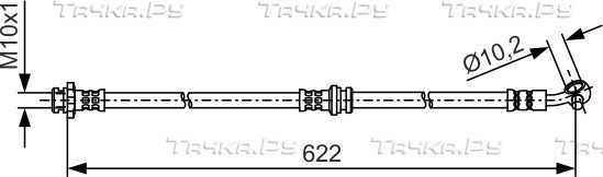 Тормозной шланг Bosch. Артикул 1 987 481 A31
